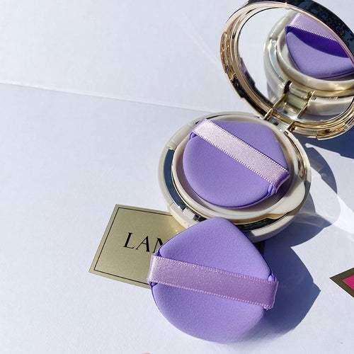 Burete de Machiaj Triunghi , Reutilizabili, Utilizare Umeda sau Uscata, Powder Puff, Mov