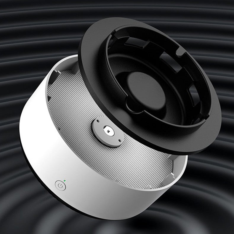 Scrumiera Multifunctionala cu Absorbtie, Incarcare USB, cu Purificator de Aer, Scrumiera cu Absorbtie Fum, 14,5 x 14 x 7,5 cm, Gri