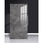 Set 10 Placi Tapet, 60 x 30 cm, Grosime 1.5 mm, din PVC, Model Imitatie de Marmura, Suprafata acoperita 1.8 mp, Gri Inchis