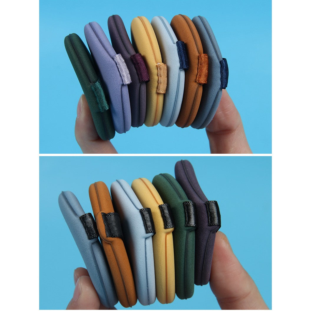 Set 7 Bureti de Machiaj Triunghi, Powder Puff, Multicolor