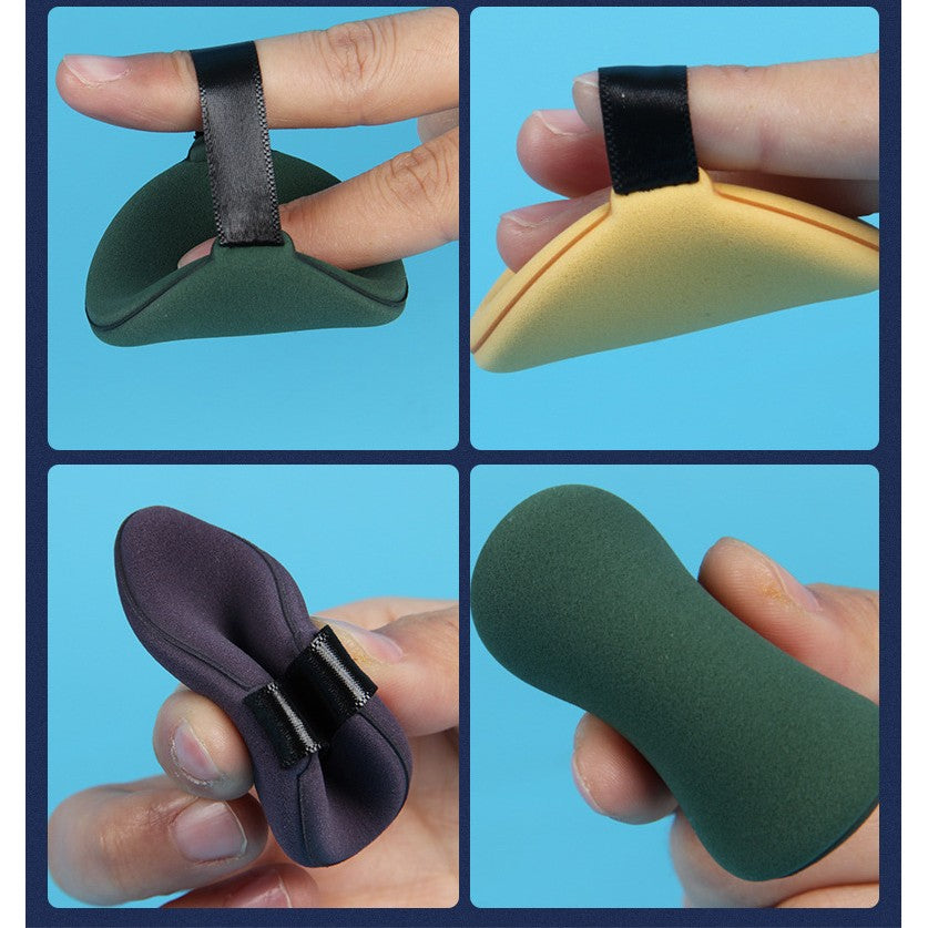 Set 7 Bureti de Machiaj Triunghi, Powder Puff, Multicolor