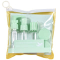 Set Recipiente pentru Cosmetice, 5 Piese, cu Gentuta, pentru Calatorii, Reutilizabile, Verde, Material Plastic, 40 ml, 10g