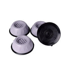 Set 4 Picioruse Antivibratii, 9 cm, Gri, cu Ventuza Cauciuc, Instalare Rapida, pentru Masina de Spalat, Uscator sau Frigider